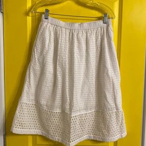 J. Crew White Skirt